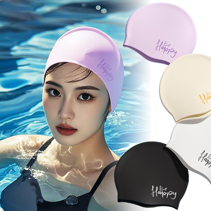 Swim Hat Silicone - Topi Renang Silikon Wanita Topi Renang