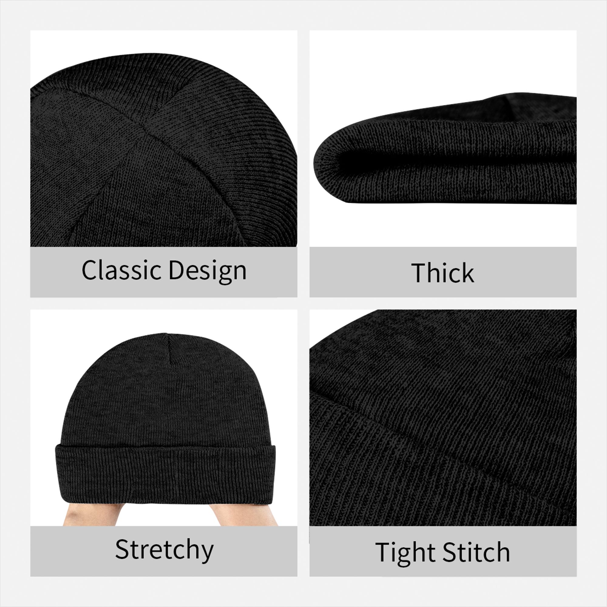 Topi Beanie Rajut Rib Hatsune  - Beanie Cuffed Knit ulasan dan harga
