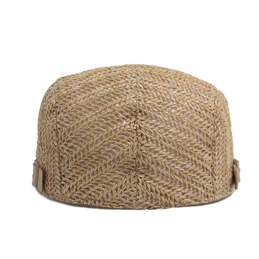 Topi Datar Gaya Straw Pria Wan - Newsboy Cap Ivy ulasan dan harga