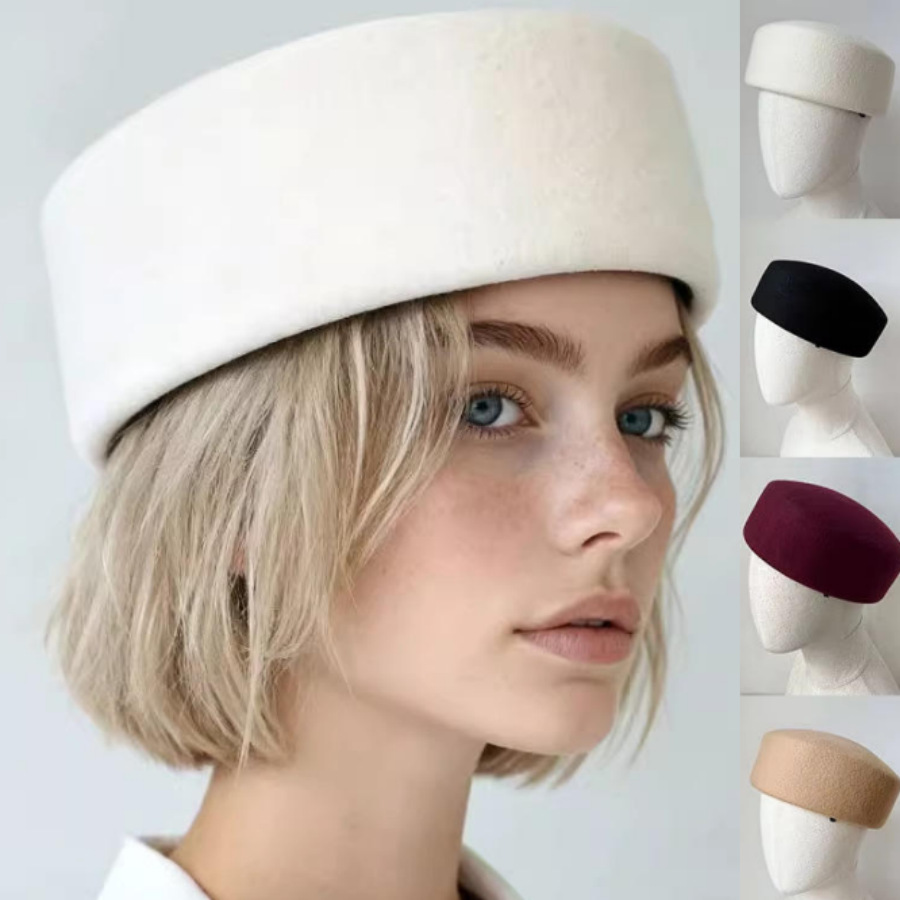 Topi Baret Wol Murni Biru Mewa - Beret French Wool ulasan dan harga