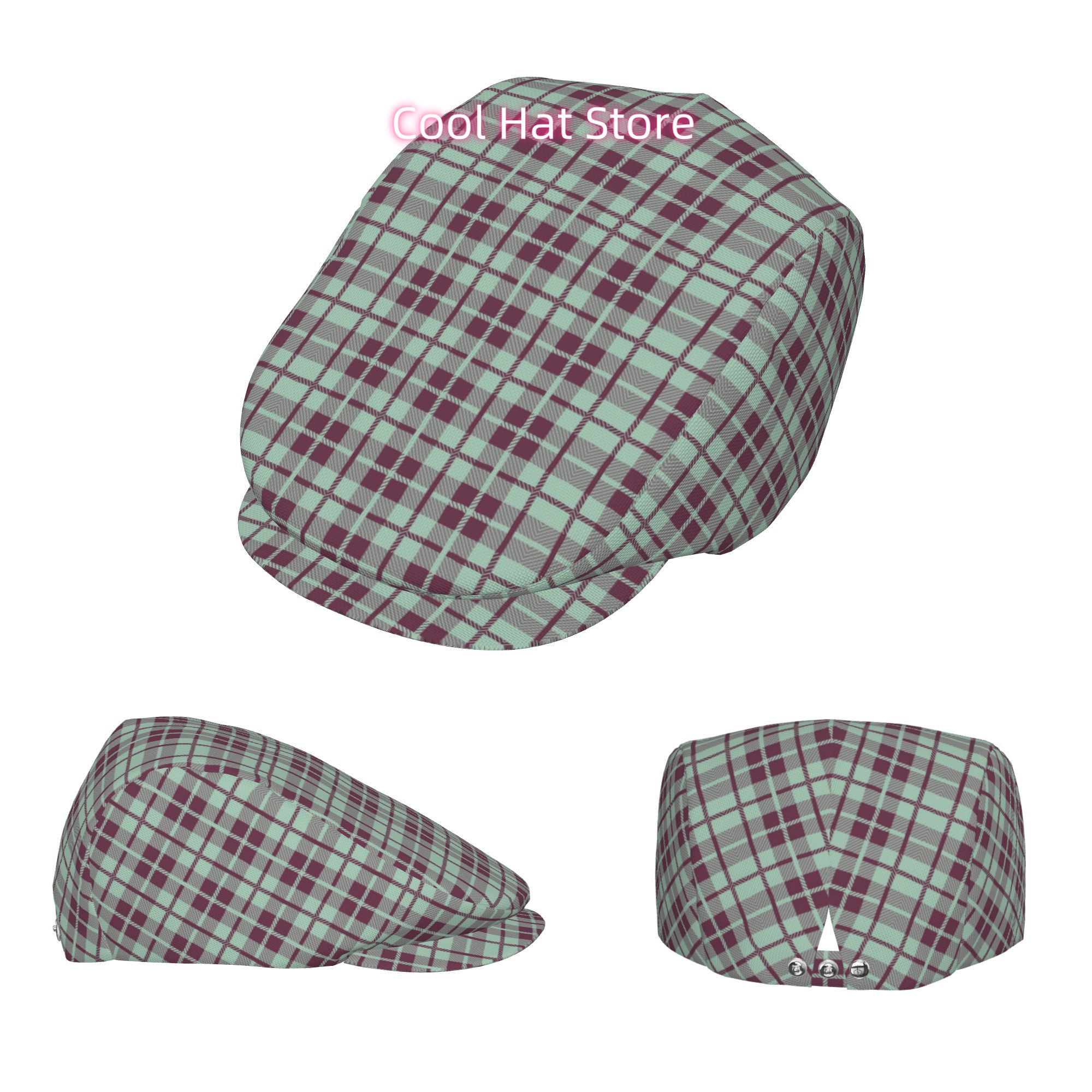 Topi Pria dan Wanita Motif Kot - Newsboy Cap Ivy ulasan dan harga