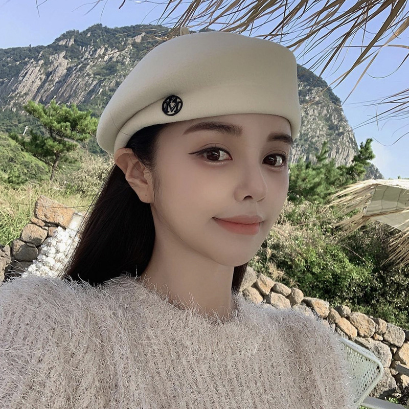 Baret Wol Putih untuk Wanita - - Beret French Wool ulasan dan harga