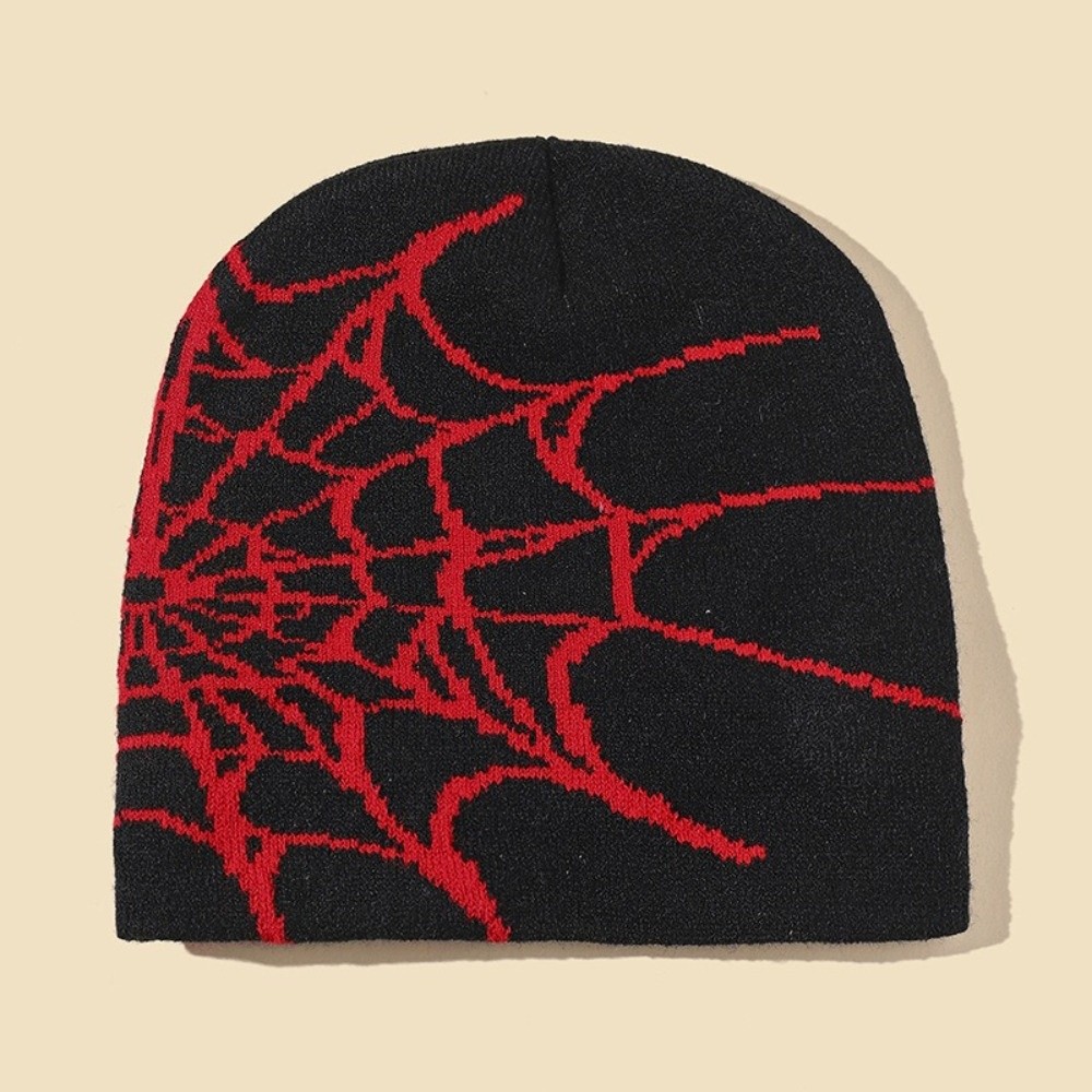Topi Beanie Pola Jaring Laba-l - Beanie Cuffed Knit ulasan dan harga