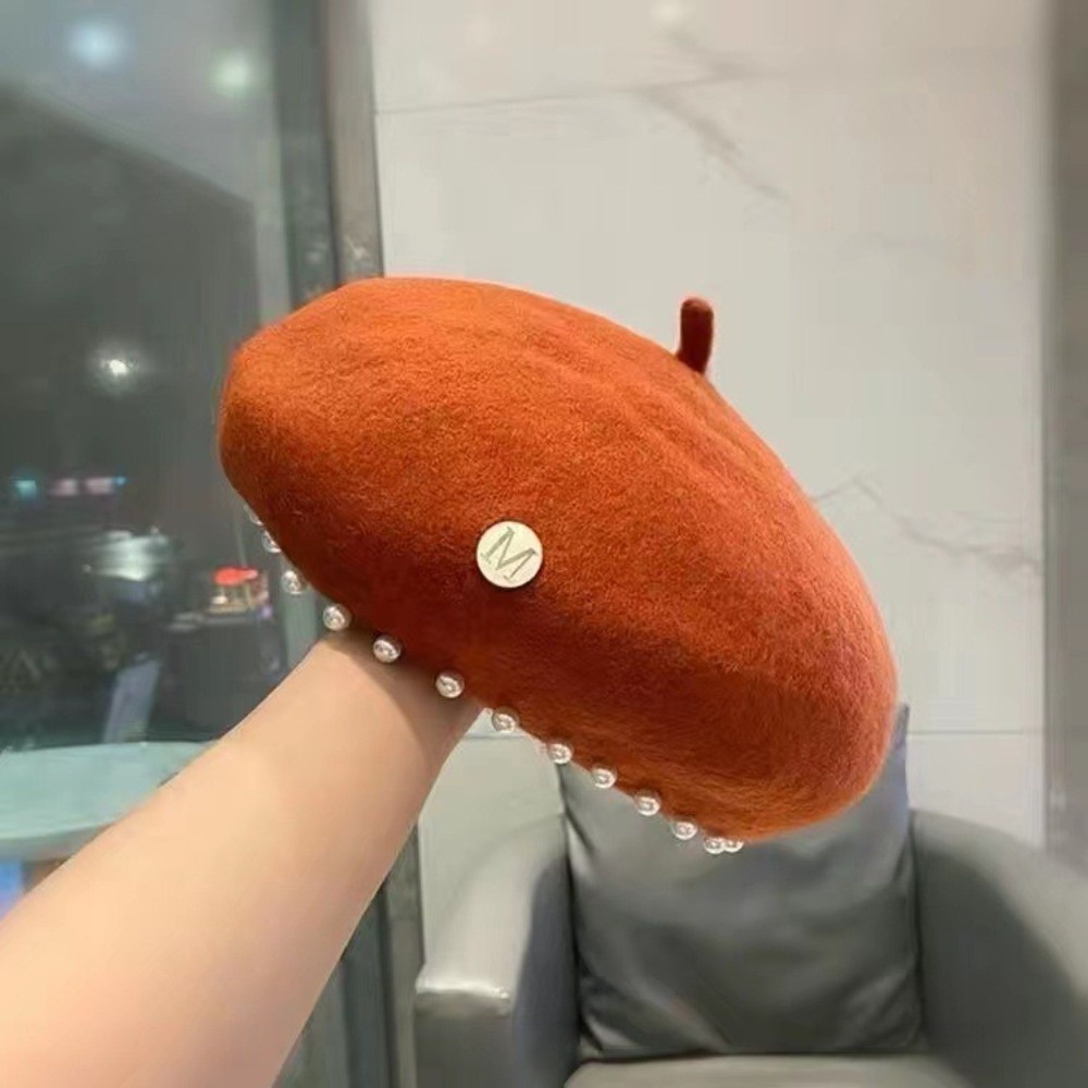 Topi Baret Wol Musim Dingin ya - Beret French Wool ulasan dan harga